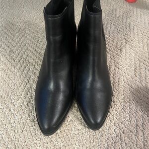 BP Black Leather Ankle Boots